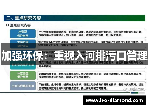 加强环保：重视入河排污口管理